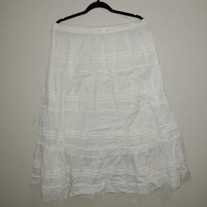 Kim Rogers White Midi Skirt